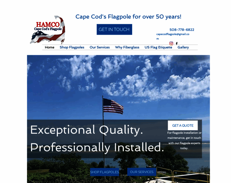 Capecodflagpoles.com thumbnail