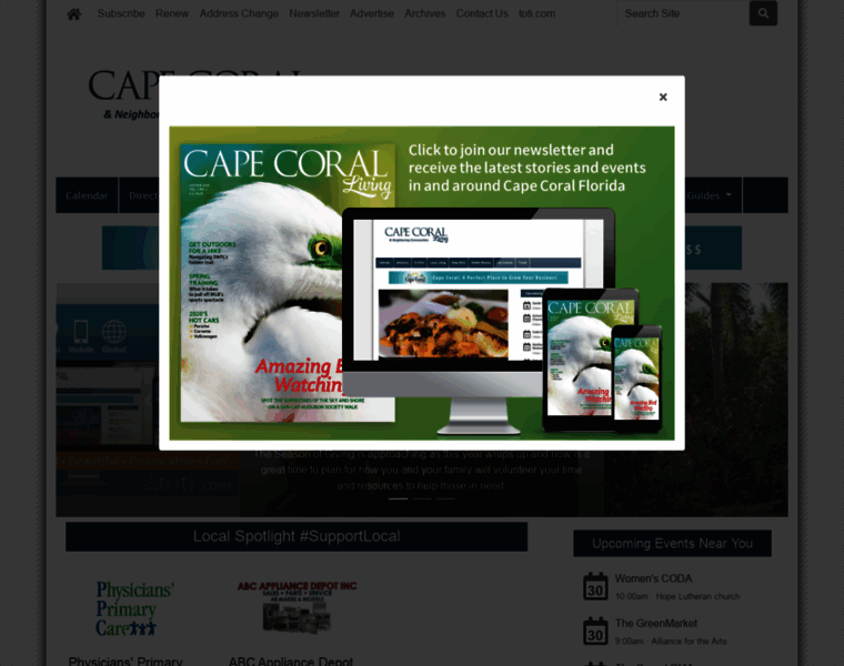 Capecorallivingmagazine.com thumbnail