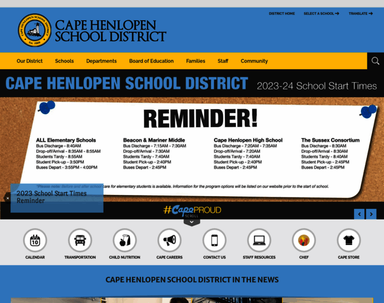 Capehenlopenschools.com thumbnail