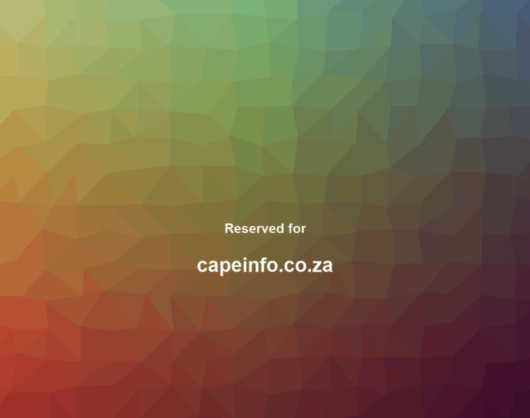Capeinfo.co.za thumbnail