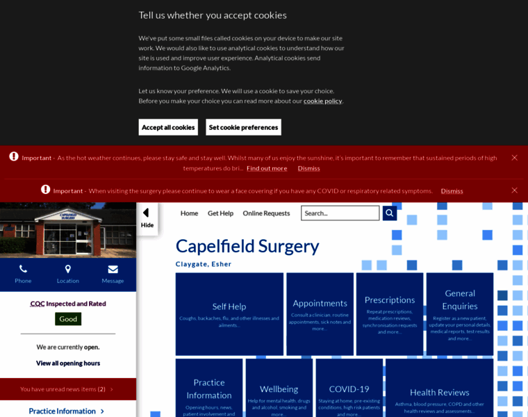 Capelfieldsurgery.co.uk thumbnail