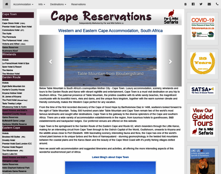 Capereservations.co.za thumbnail