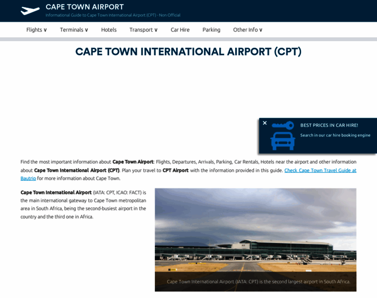 Capetown-airport.com thumbnail