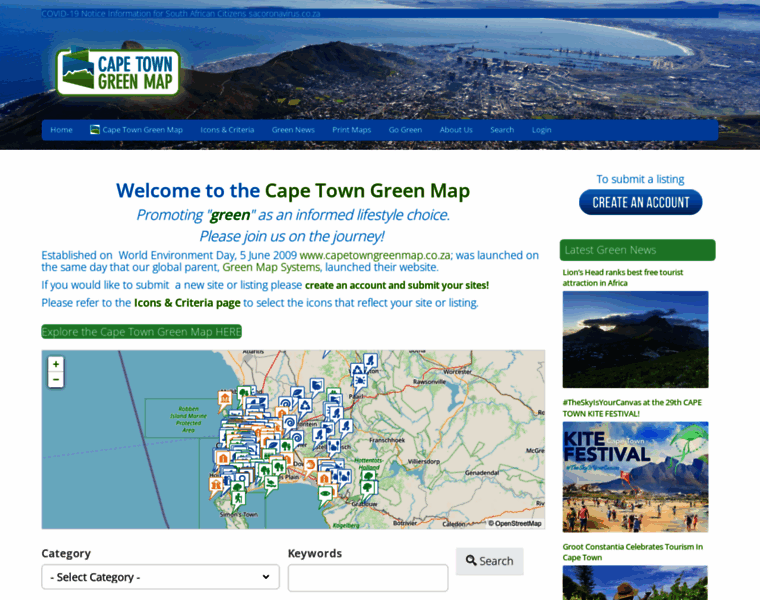 Capetowngreenmap.co.za thumbnail
