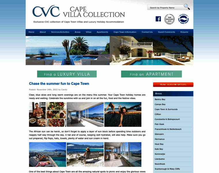 Capevillacollection.com thumbnail