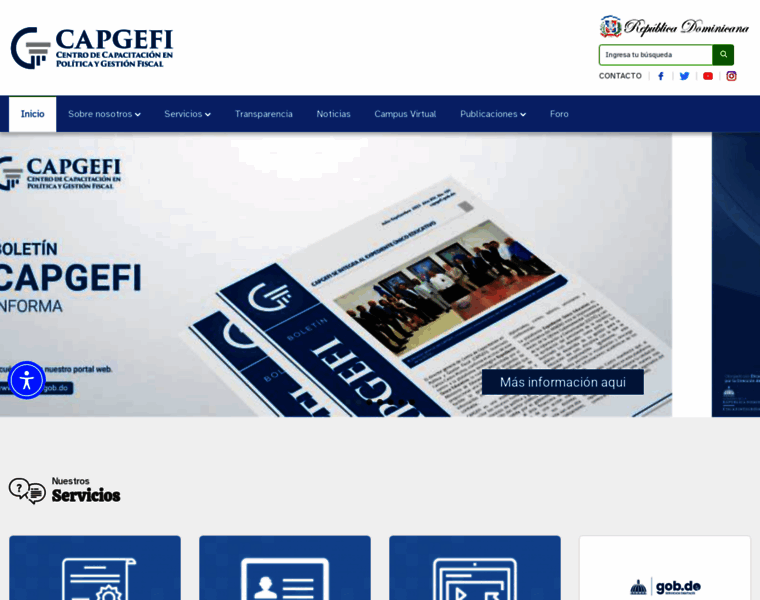 capgefi.gob.do at WI. Centro de Capacitación en Política y Gestión ...
