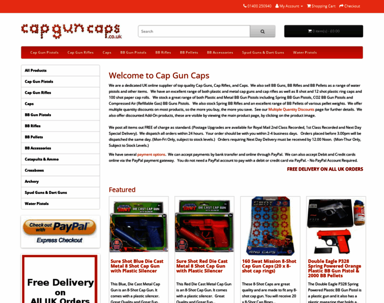 Capguncaps.co.uk thumbnail