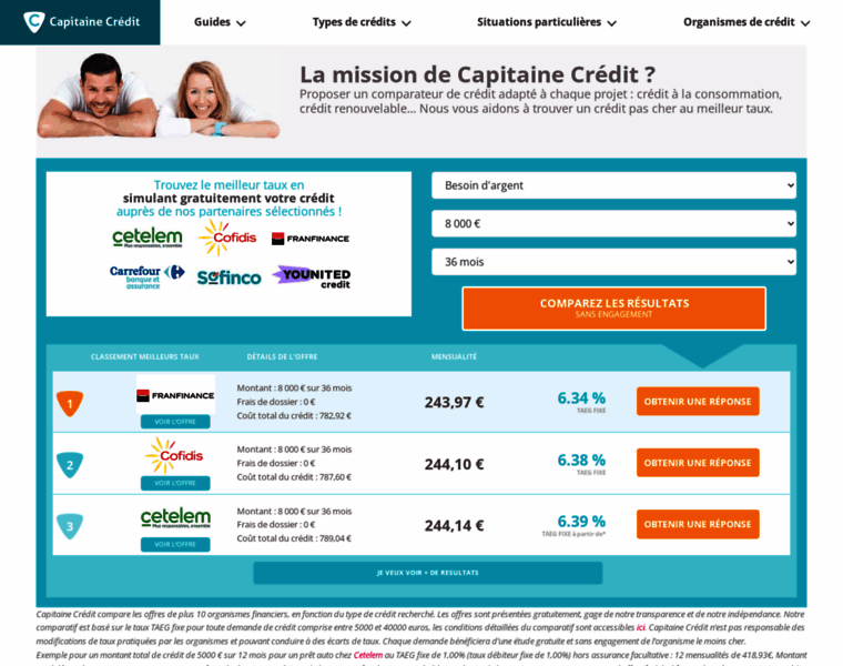 Capitaine-credit.com thumbnail