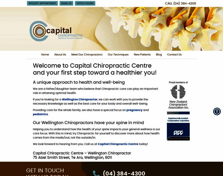 Capitalchiropractic.co.nz thumbnail