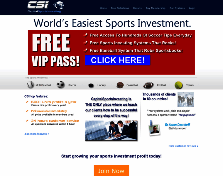 Capitalsportsinvesting.com thumbnail