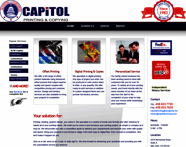 Capitol-printing.net thumbnail