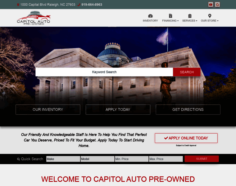 Capitolautopreowned.com thumbnail