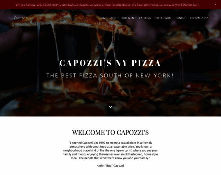Capozzispizza.com thumbnail