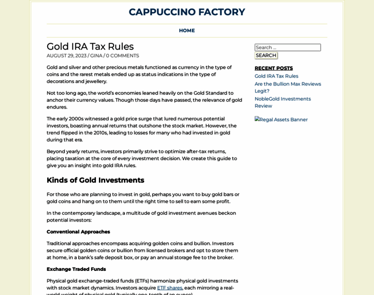 Cappuccino-factory.com thumbnail