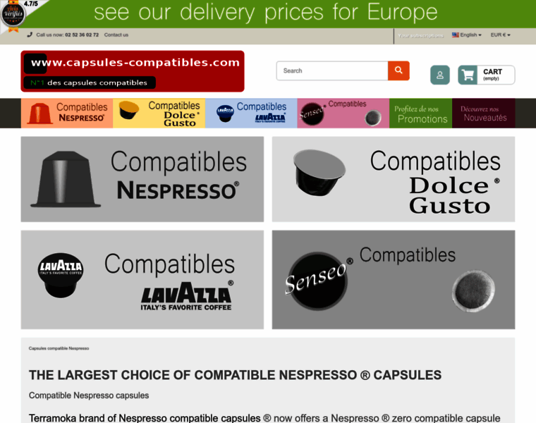 Capsules-compatibles.com thumbnail
