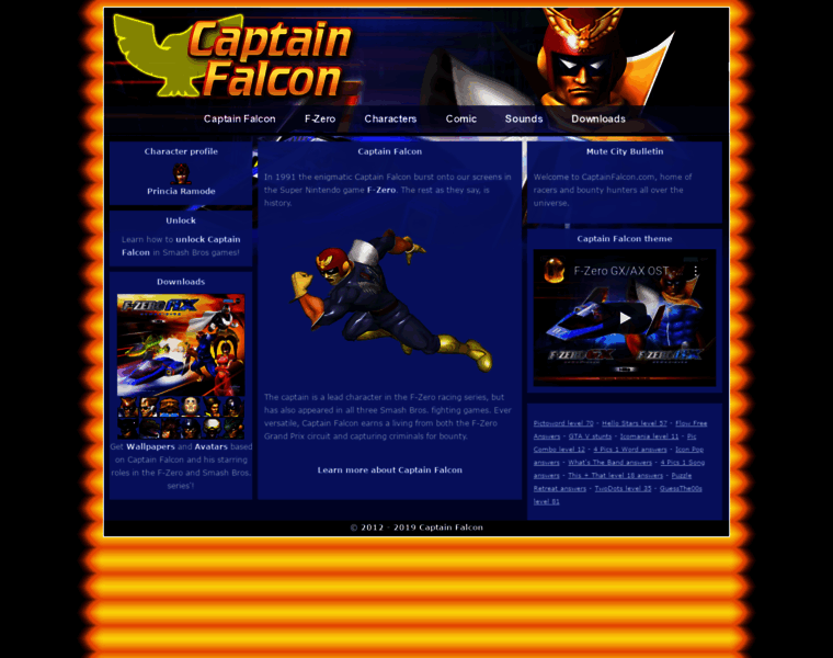 Captainfalcon.com thumbnail