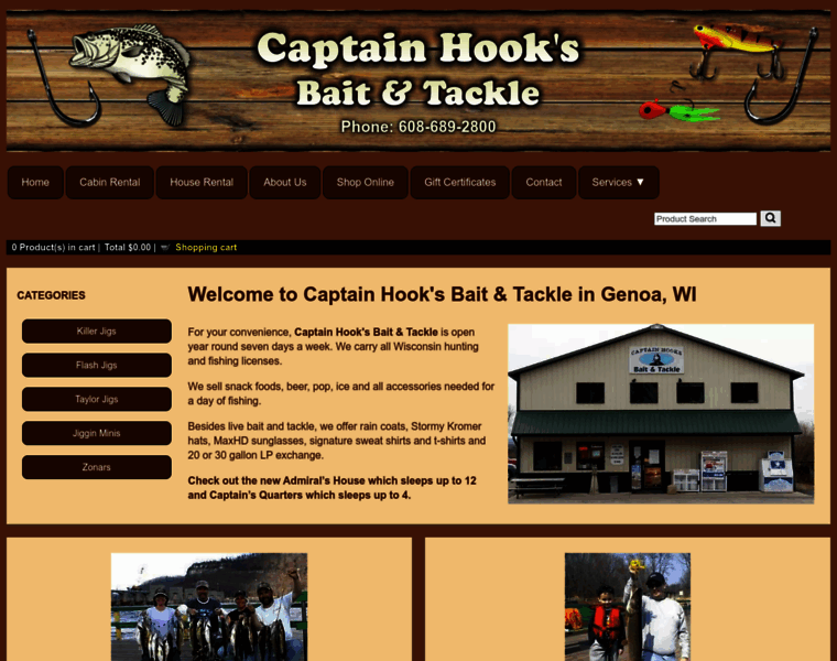 Captainhookstackle.com thumbnail