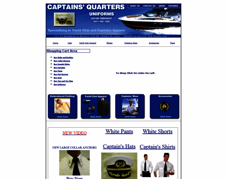 Captainsquartersuniforms.com thumbnail