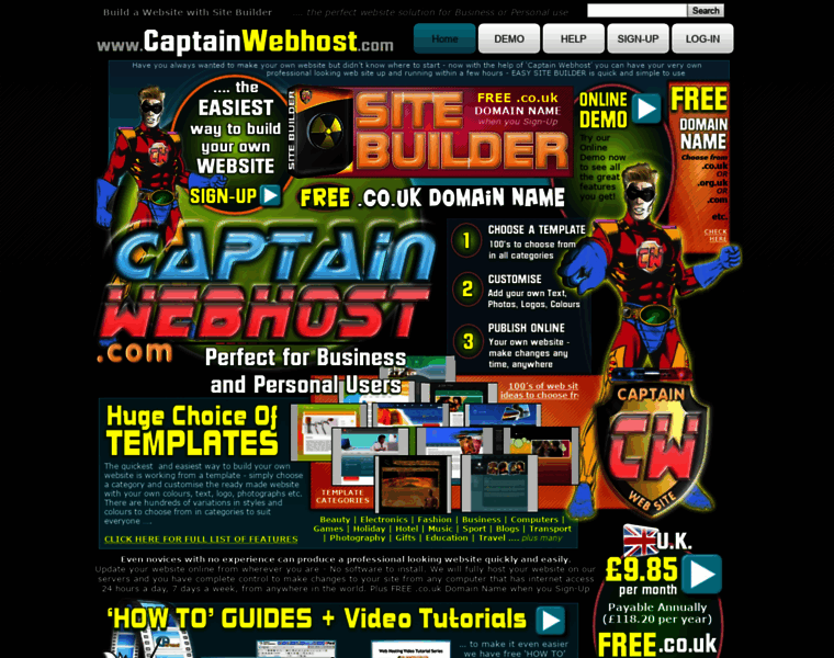 Captainwebhost.com thumbnail