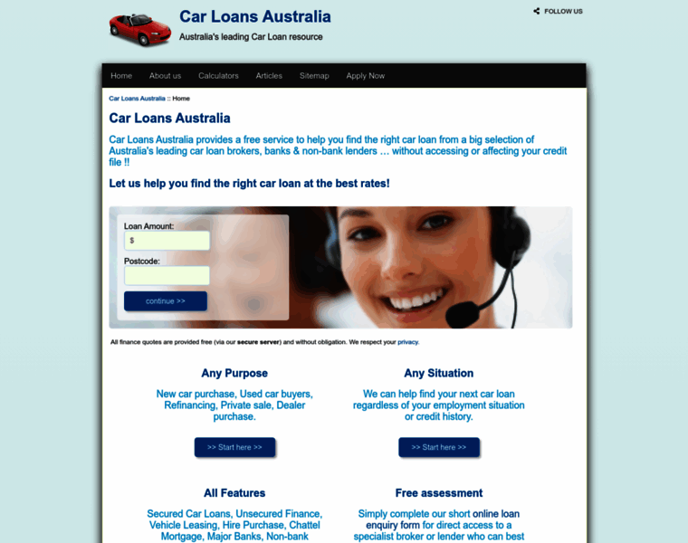 Car-loans-australia.com thumbnail