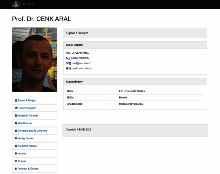 Caral.cv.nku.edu.tr thumbnail