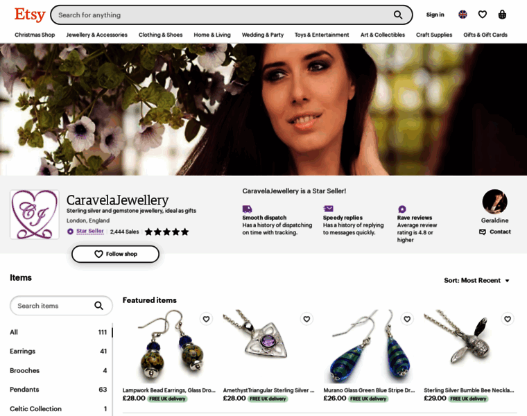 Caravelajewellery.com thumbnail