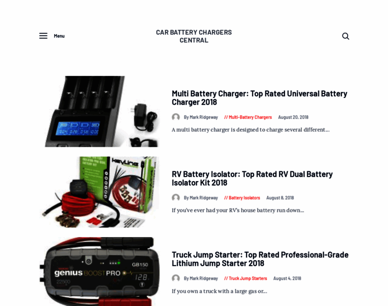 Carbatterychargerscentral.com thumbnail