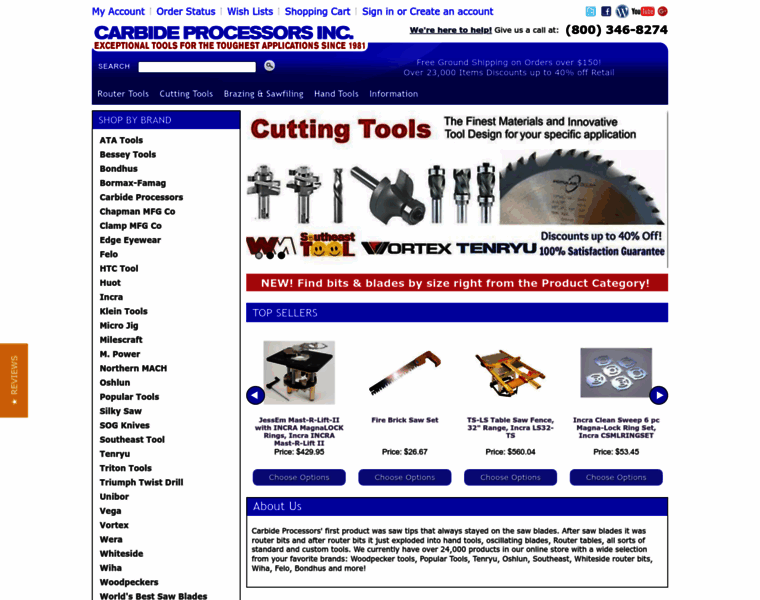 Carbideprocessors.com thumbnail