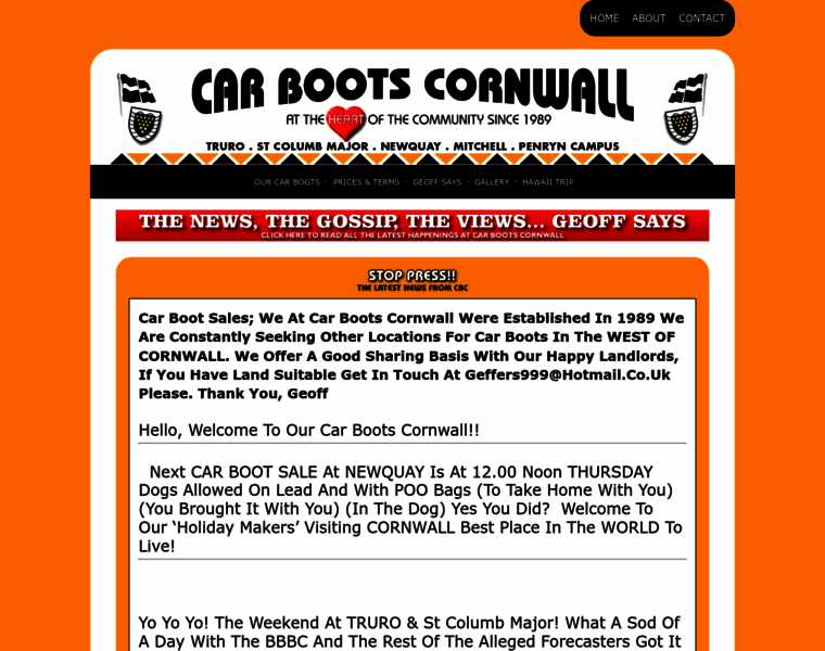 Carbootscornwall.co.uk thumbnail