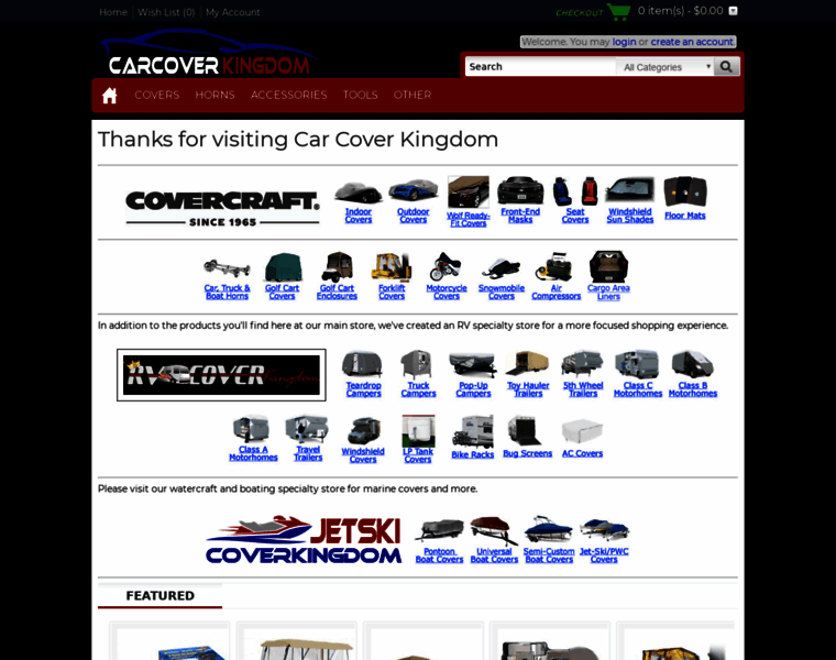 Carcoverkingdom.com thumbnail