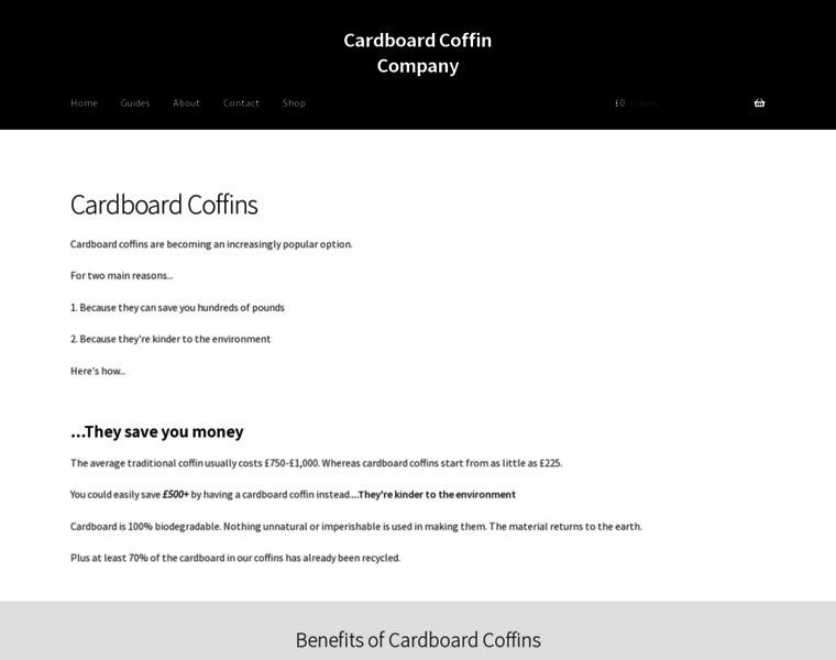 Cardboardcoffincompany.com thumbnail