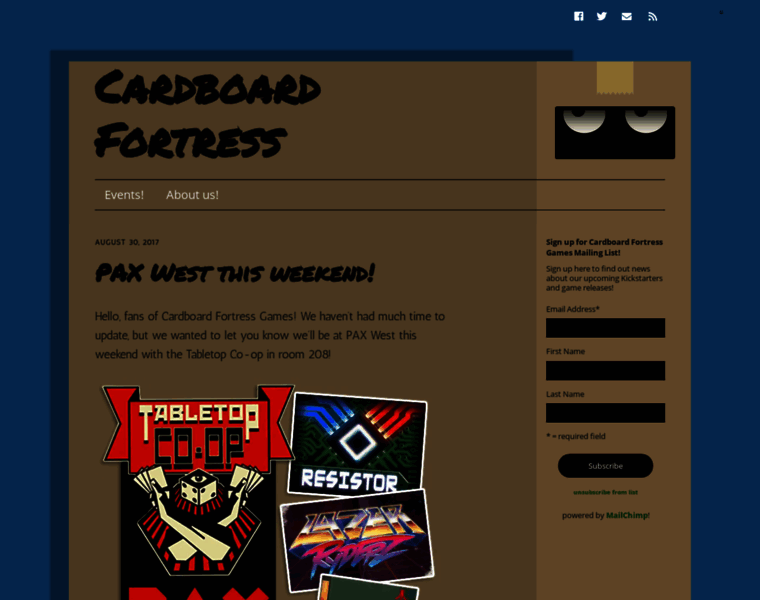 Cardboardfortressgames.com thumbnail