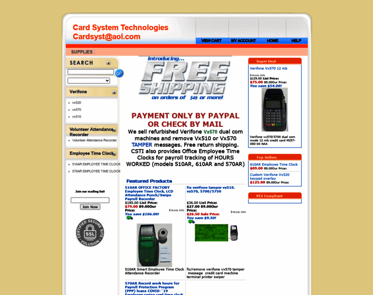 Cardsystemtechnologies.com thumbnail