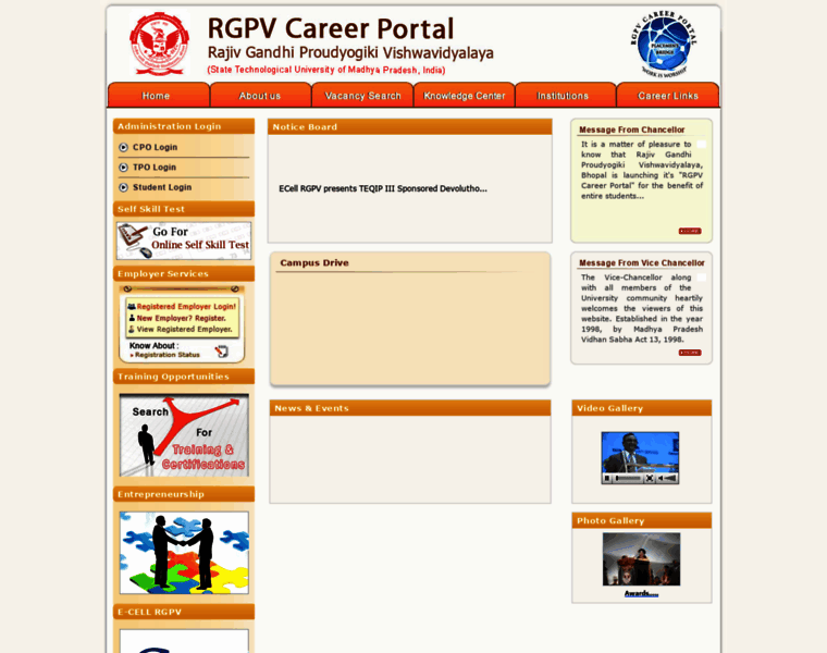 Career.rgpv.ac.in thumbnail