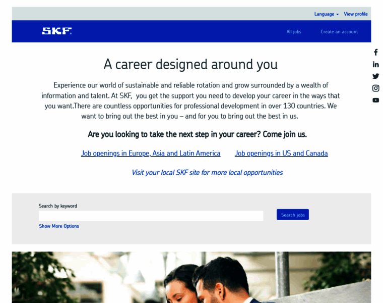 Career.skf.com thumbnail