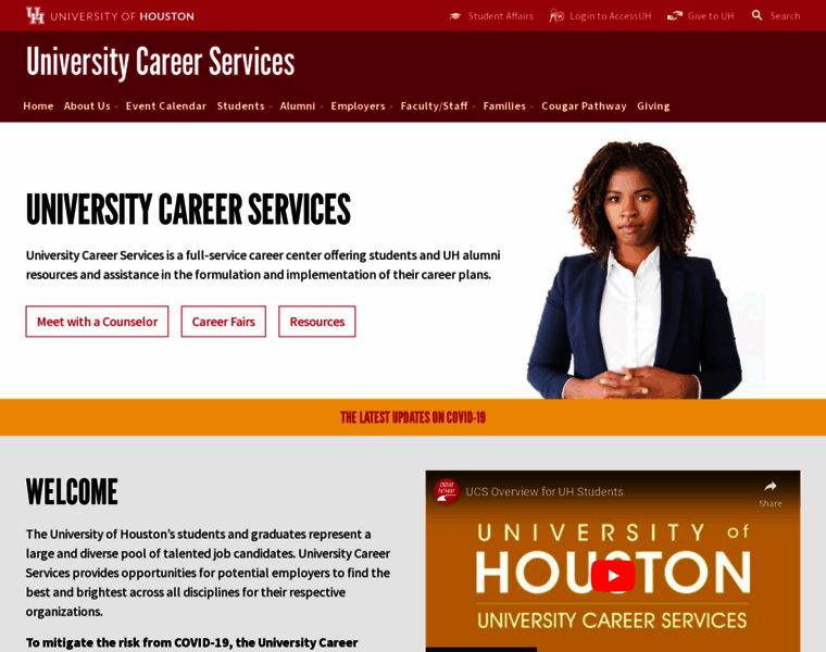 Career.uh.edu thumbnail