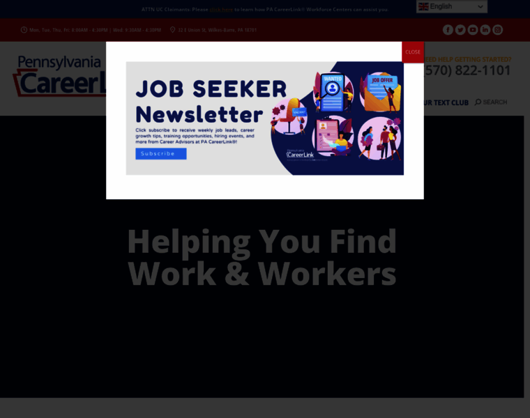 Careerlinkwilkesbarre.org thumbnail