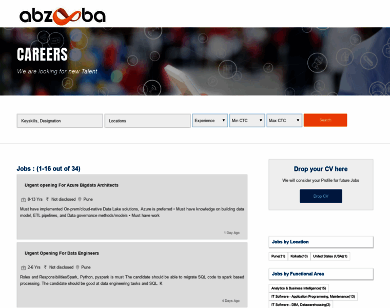 Careers.abzooba.com thumbnail