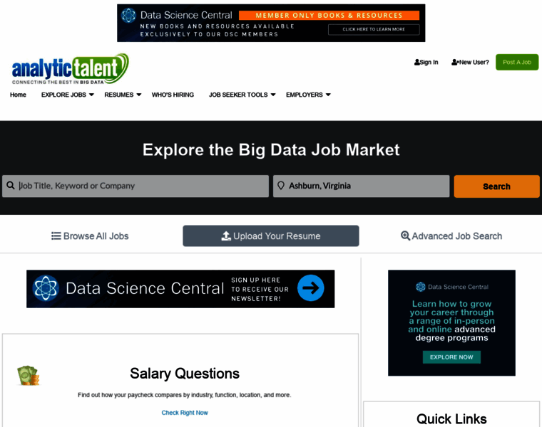 Careers.analytictalent.com thumbnail