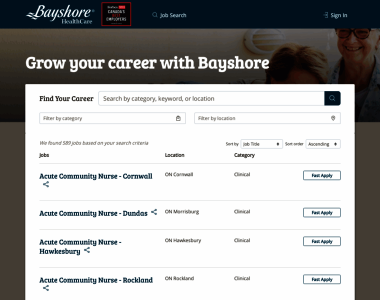 Careers.bayshore.ca thumbnail