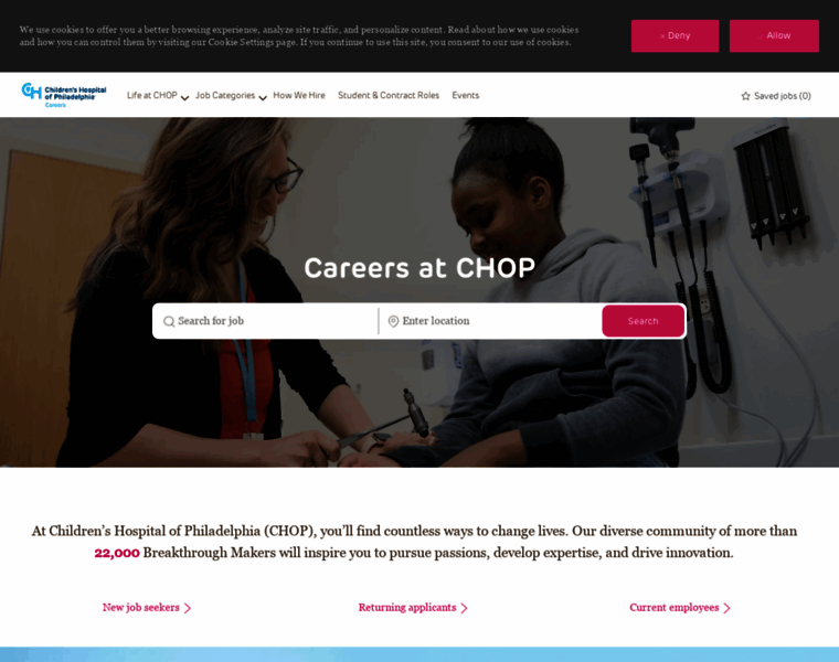 Careers.chop.edu thumbnail