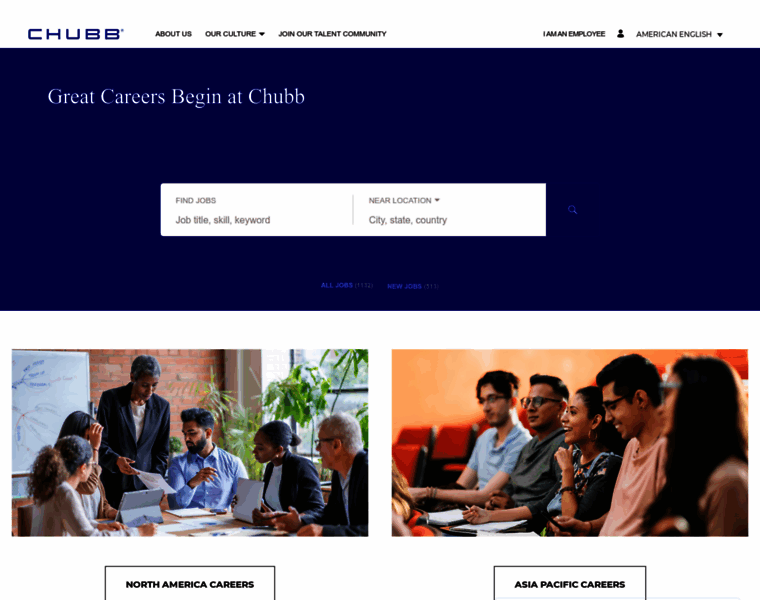 Careers.chubb.com thumbnail