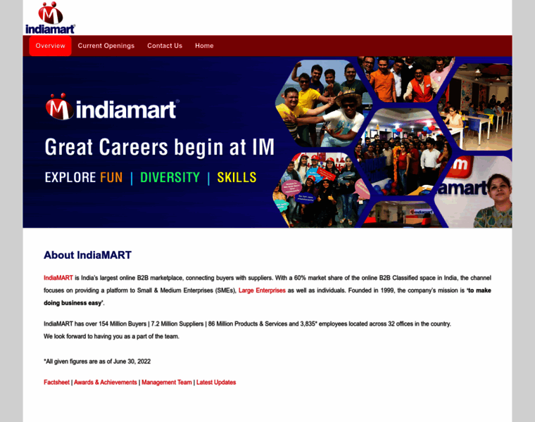 Careers.indiamart.com thumbnail