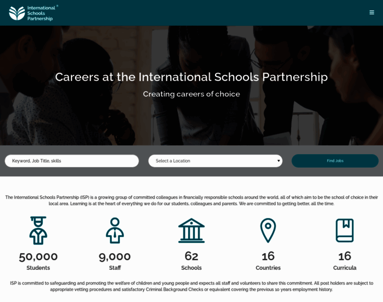 Careers.internationalschoolspartnership.com thumbnail