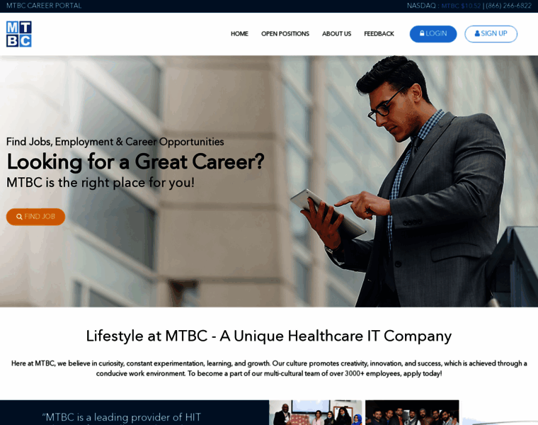 Careers.mtbc.com thumbnail