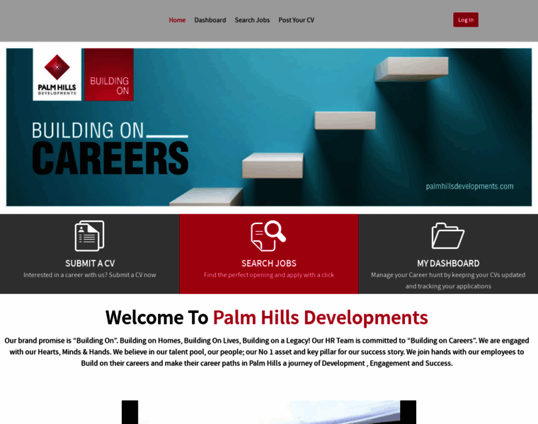 Careers.palmhillsdevelopments.com thumbnail