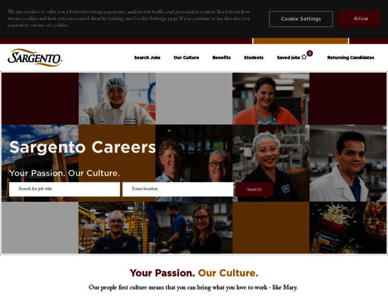 Careers.sargento.com thumbnail
