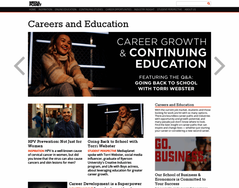 Careersandeducation.ca thumbnail