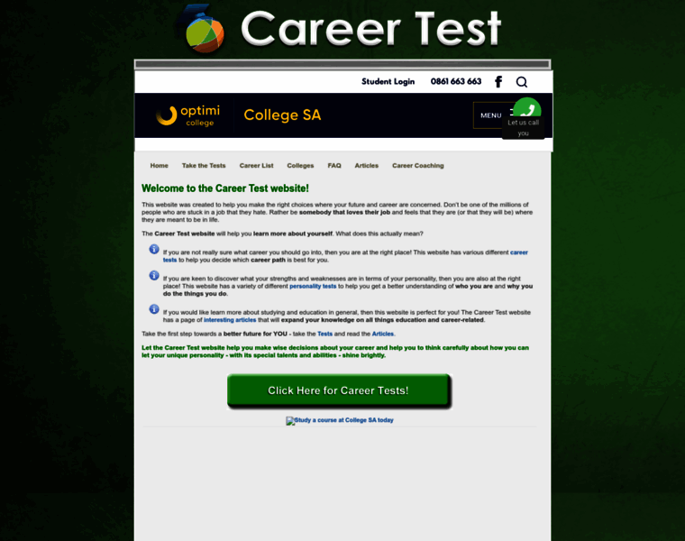 Careertest.co.za thumbnail