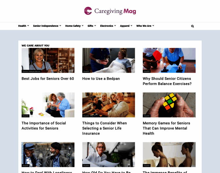 Caregivingmag.com thumbnail